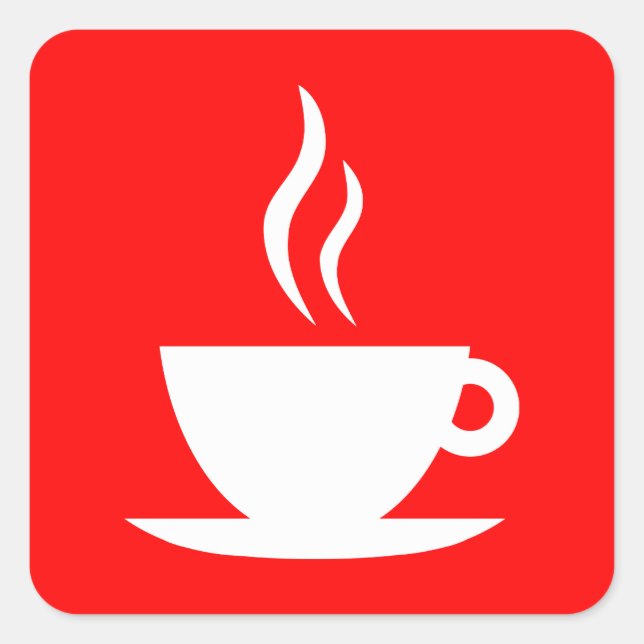 Mod Quadratischer Aufkleber (Vorderseite)