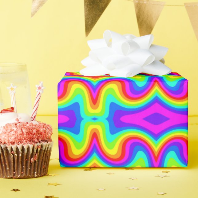 Mod Rainbow 2 Geschenkpapier (Geburtstagsparty)