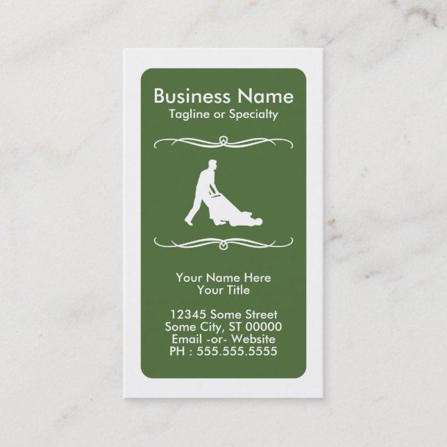 Mod Rasen Mowings-Treuekarte Treuekarte (Vorderseite)