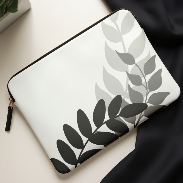 Mod-Reben in Schwarz und Weiß Laptopschutzhülle (Von Creator hochgeladen)