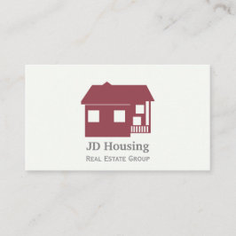 Mod Red White Classy Cartes d'affaires immobilière