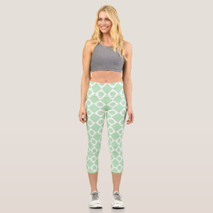 Mod Retro 60er Mint Capri Leggings
