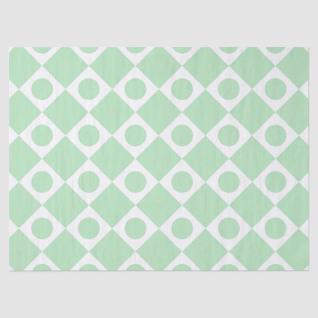 Mod Retro 60er Mint Seidenpapier (Vorderseite)