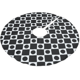 Mod Retro 60's Black Polyester Weihnachtsbaumdecke