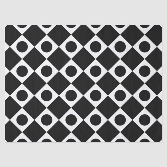 Mod Retro 60's Black Seidenpapier (Vorderseite)