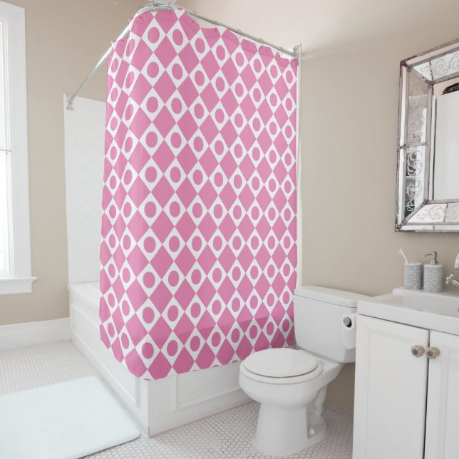 Mod Retro 60's Custom Color Shower Vorhang (Beispiel)