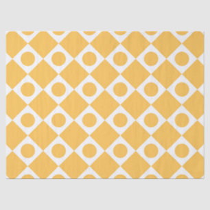 Mod Retro 60's Mustard Seidenpapier