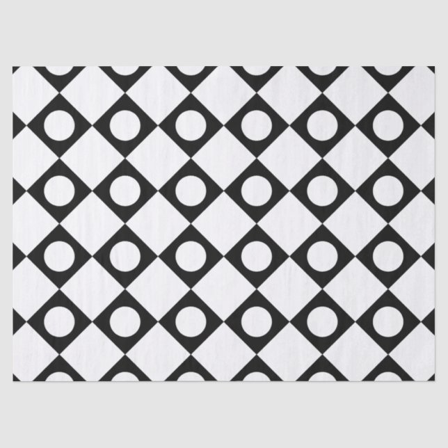 Mod Retro 60's White Seidenpapier (Vorderseite)