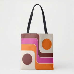Mod Retro-Design der 1970er Jahre mit geometrische Tasche
