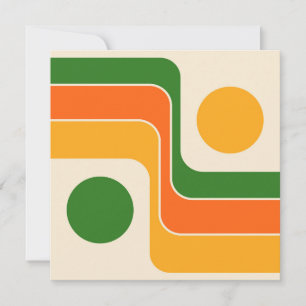 Mod Retro-Design im Stil der 1970er Jahre mit geom Save The Date