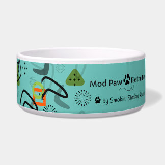 Mod Retro Keramik Pet Bowl Napf