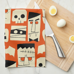 Mod Retro Monster Geschirrtuch