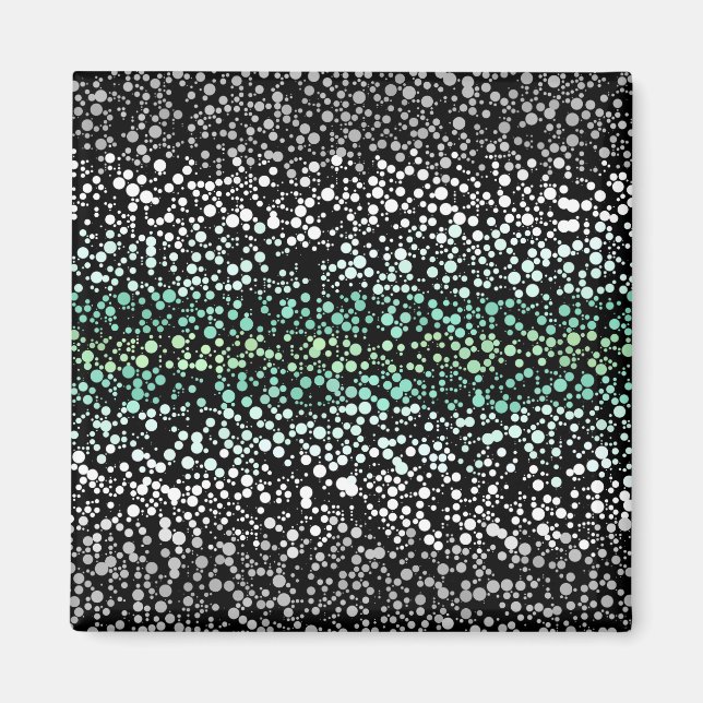 Mod Retro Quirky Groovy Boho Paragender Pride Magnet (Vorne)