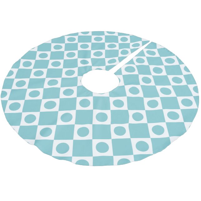 Mod Retro Sky 60 Polyester Weihnachtsbaumdecke (Schrägansicht)