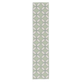 Mod Retro Wedding Olive Green Kurzer Tischläufer