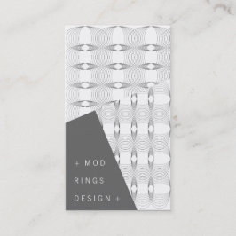 Mod Rings Simple Geometric Pattern Modernes Design Visitenkarte