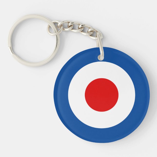 Mod Roundel doppelseitiger Schlüsselanhänger (Vorderseite)
