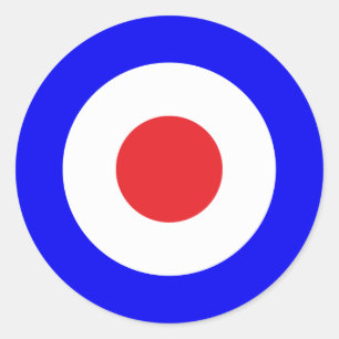 Mod Runder Aufkleber