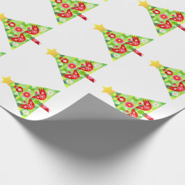 Mod Scandi Holiday Bird Wrapping Paper Geschenkpapier