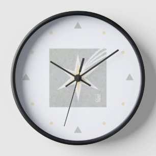 Mod Shooting Star Round Wall Clock Uhr