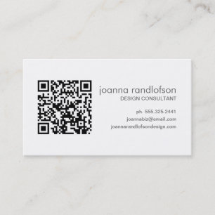 Mod-Smaragdgrün QR CODE Geschäfts-Karte Visitenkarte
