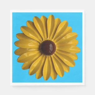 MOD Sonnenblumen-Blumenbrosche - Floraler Sommerga Serviette