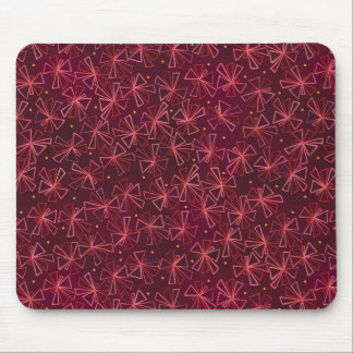 Mod Sternexplosion Maroon und Pink Mouse Pad Mousepad