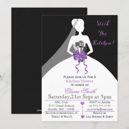 Mod Stock die Küche Brautparty Einladung