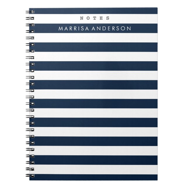 Mod Stripes-Notebook Notizblock (Vorderseite)