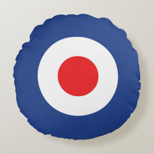 Mod Target Design Sixties Roundel Design Rundes Kissen