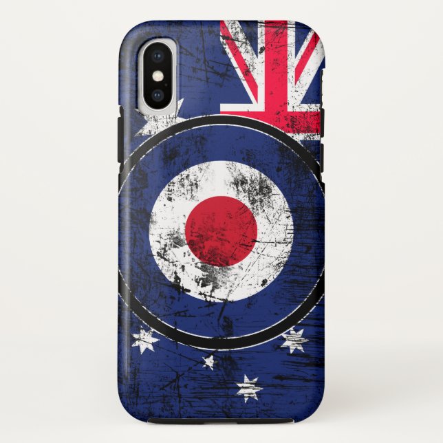 Mod Target Mod Australien Zielscheibe Case-Mate iPhone Hülle (Rückseite)