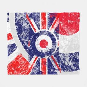 Mod Target Mod UK Target Grunge Roundel Fleecedecke