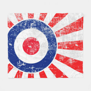 Mod Target Mod USA Target Grunge Roundel Fleecedecke