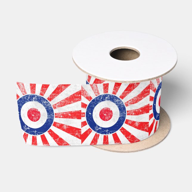 Mod Target Mod USA Target Grunge Roundel Satinband (Spule)