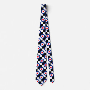 Mod Target Pattern Polka Dots Fashion Großbritanni Krawatte