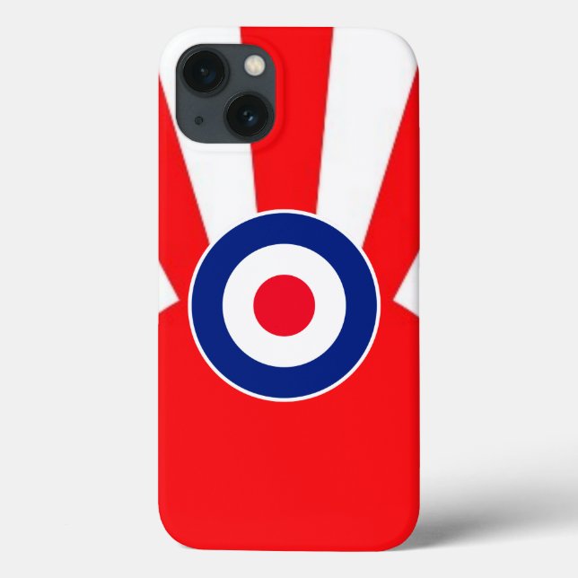 MOD Target Roundel auf Sunburst Case-Mate iPhone Hülle (Rückseite)