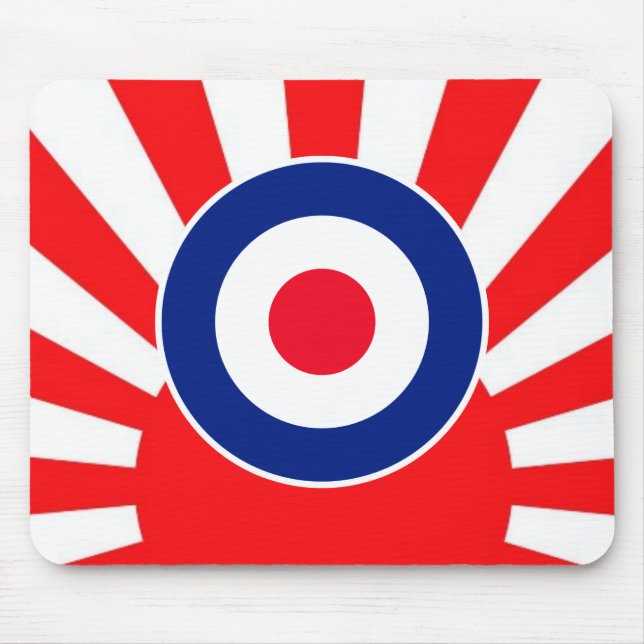 MOD Target Roundel auf Sunburst Mousepad (Vorne)