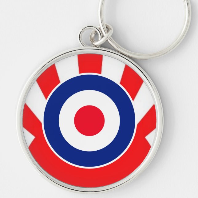 MOD Target Roundel on Sunburst Schlüsselanhänger (Vorne)