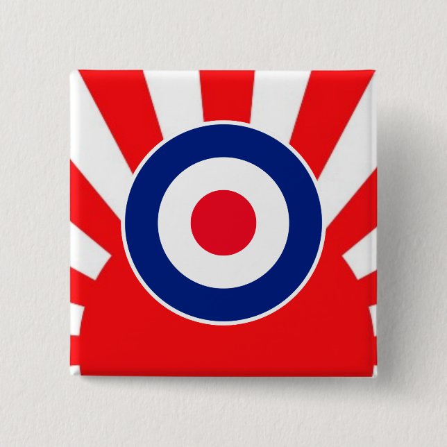 MOD-Target-Rundscheibe auf Sonnenstrahlen Button (Vorderseite)