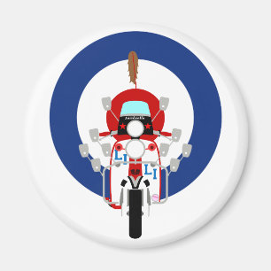 Mod Target Scooter Magnet