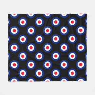 MOD Targets Roundel auf Schachbretts Fleecedecke