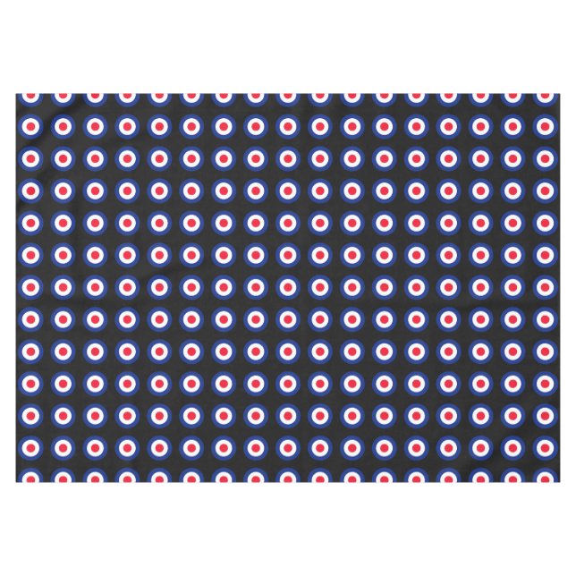 MOD Targets Roundel auf Schachbretts Tischdecke (Vorderseite (Horizontal))