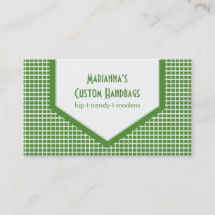 Mod Tiles Business Card, grün Visitenkarte