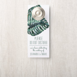 Mod Topisches Monstera stört Hochzeiten nicht Türanhänger
