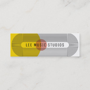 Mod-Visitenkarte Mitte des Jahrhunderts Mini Visitenkarte