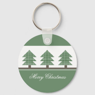 Mod Weihnachtsbäume Schlüsselanhänger