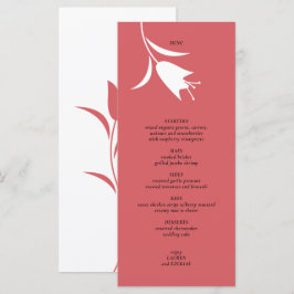 MOD WEIN TULIP WEDING MENÜKARTE