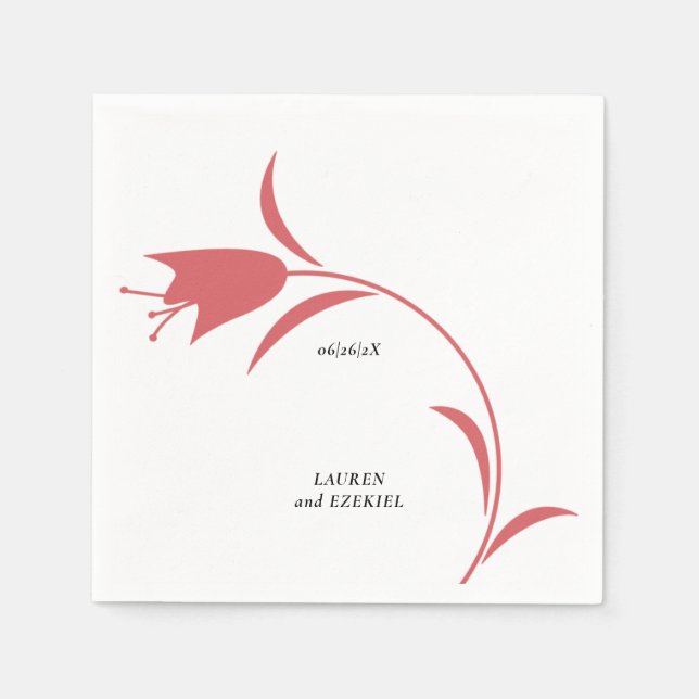 MOD WEIN TULIP WEDING SERVIETTE (Vorderseite)