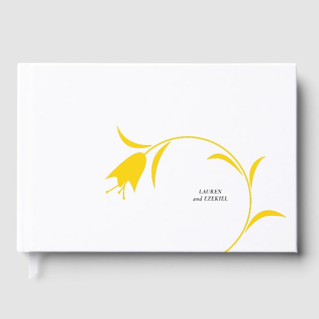 MOD YELLOW TULIP WEDDING GÄSTEBUCH (Vorderseite)