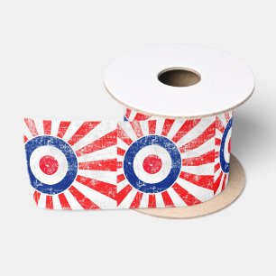 Mod-Ziel-Mod USA-ZielGrunge Roundel Satinband